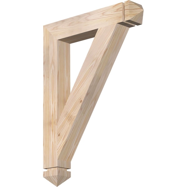 Ekena Millwork Traditional Arts & Crafts Smooth Bracket, Douglas Fir, 3 1/2"W x 22"D x 30"H BKT04X22X30TRA03SDF - main